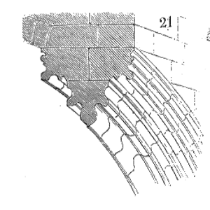 Drawing of Archivoltes Clermont et Paris