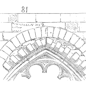 Drawing of Arc decharge cathedrale Troyes
