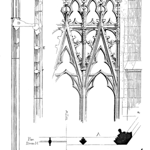 Sketch of Claire voie exterieure Saint Urbain Troyes