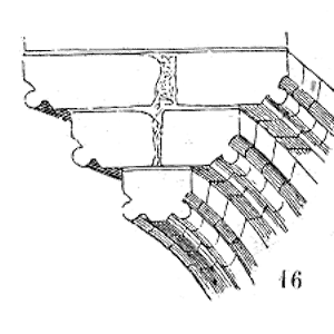 Sketch of Claveaux XIIIe XIVe siecle