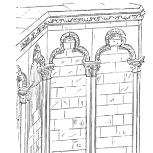 Drawing of Arcature cathedrale Sens