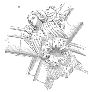 Drawing of Clef arc ogive Vezelay