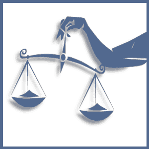 Dare to Know Bloggers logo an arm holding an old fashioned weight balance