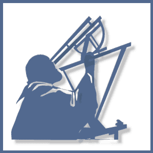 Dare to Know Engineers logo old mariner using sextant