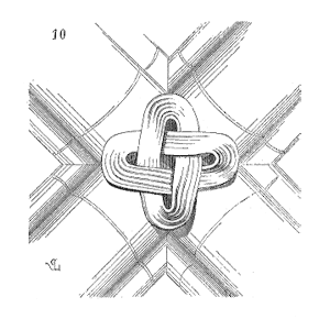 Drawing of clef voute cathedrale Senile