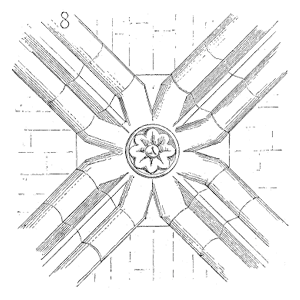 Drawing of Clef voute eglise Saint Etienne Beauvais