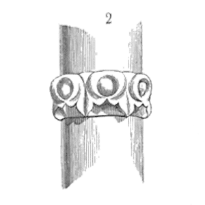 Sketch of Bague colonne cathedrale Langres