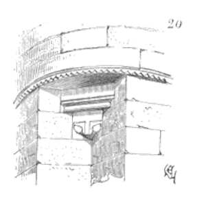 Sketch of Cul de lampe chateau Vees