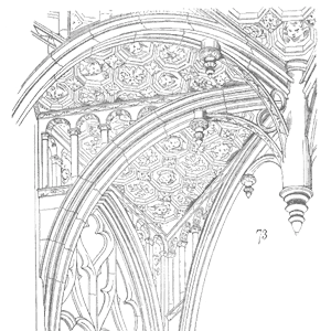 Drawing of Voute eglise Ferte Bernard
