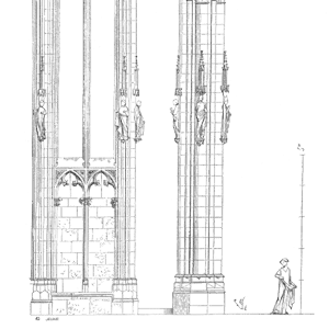 Drawing of Voute eglise Saint Nazaire Carcassonne