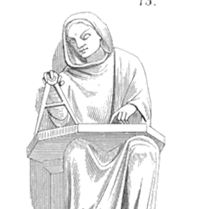 Drawing of Sculpture geometrie cathedrale Laon