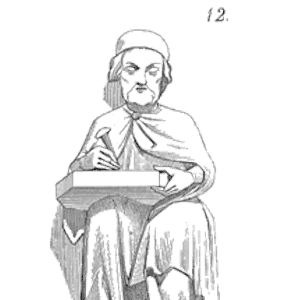 Drawing of Sculpture peinture cathedrale Laon