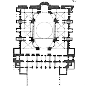 Sketch of Plan eglise Sainte Sophie