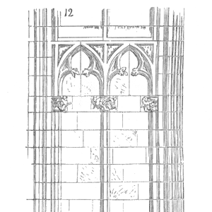 Drawing of Arcature eglise Saint Nazaire Carcassonne