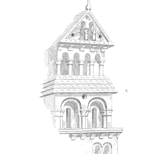 Drawing of Clocher cathedrale Paris