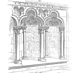 Drawing of Arcature ornement cathedrale Sees