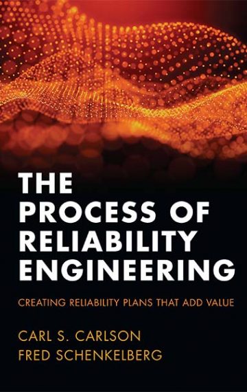 Orange mesh over black book cover for The Process of Reliability Engineering